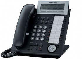 IP-телефон  Panasonic KX-NT343RU-B  24 клавиши, ЖКД (24*3) с подсветкой, спикерфон, черный цвет